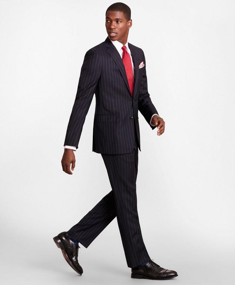 BrooksGate™ Regent-Fit Bead-Stripe Wool Twill Suit Pants, image 2