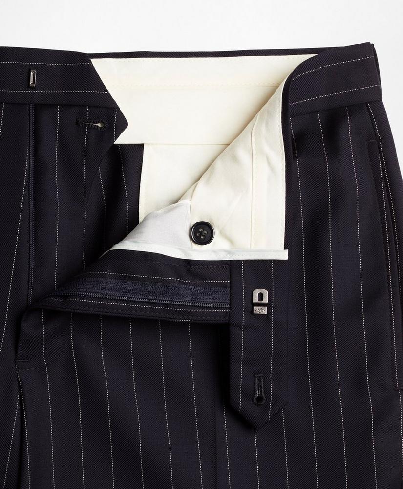 BrooksGate™ Regent-Fit Bead-Stripe Wool Twill Suit Pants, image 4