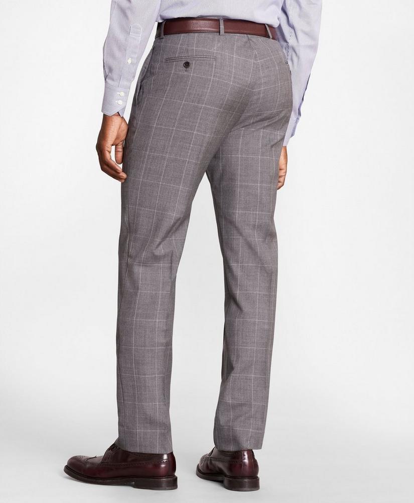 BrooksGate™ Regent-Fit Windowpane Wool Suit Pants, image 3