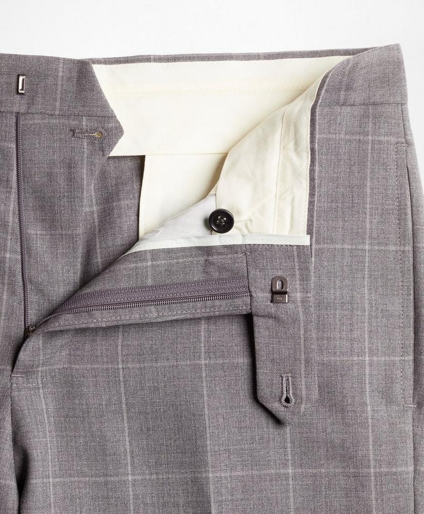 BrooksGate™ Regent-Fit Windowpane Wool Suit Pants, image 4