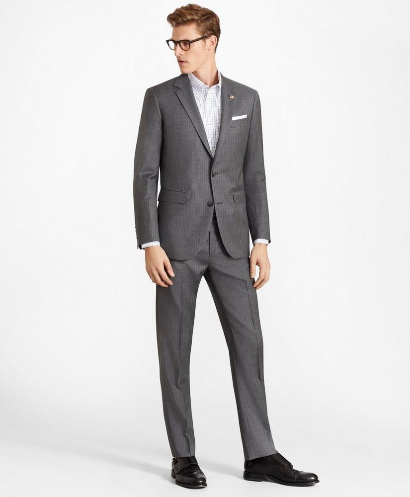 Milano Fit Two-Button Stripe 1818 Suit, image 1