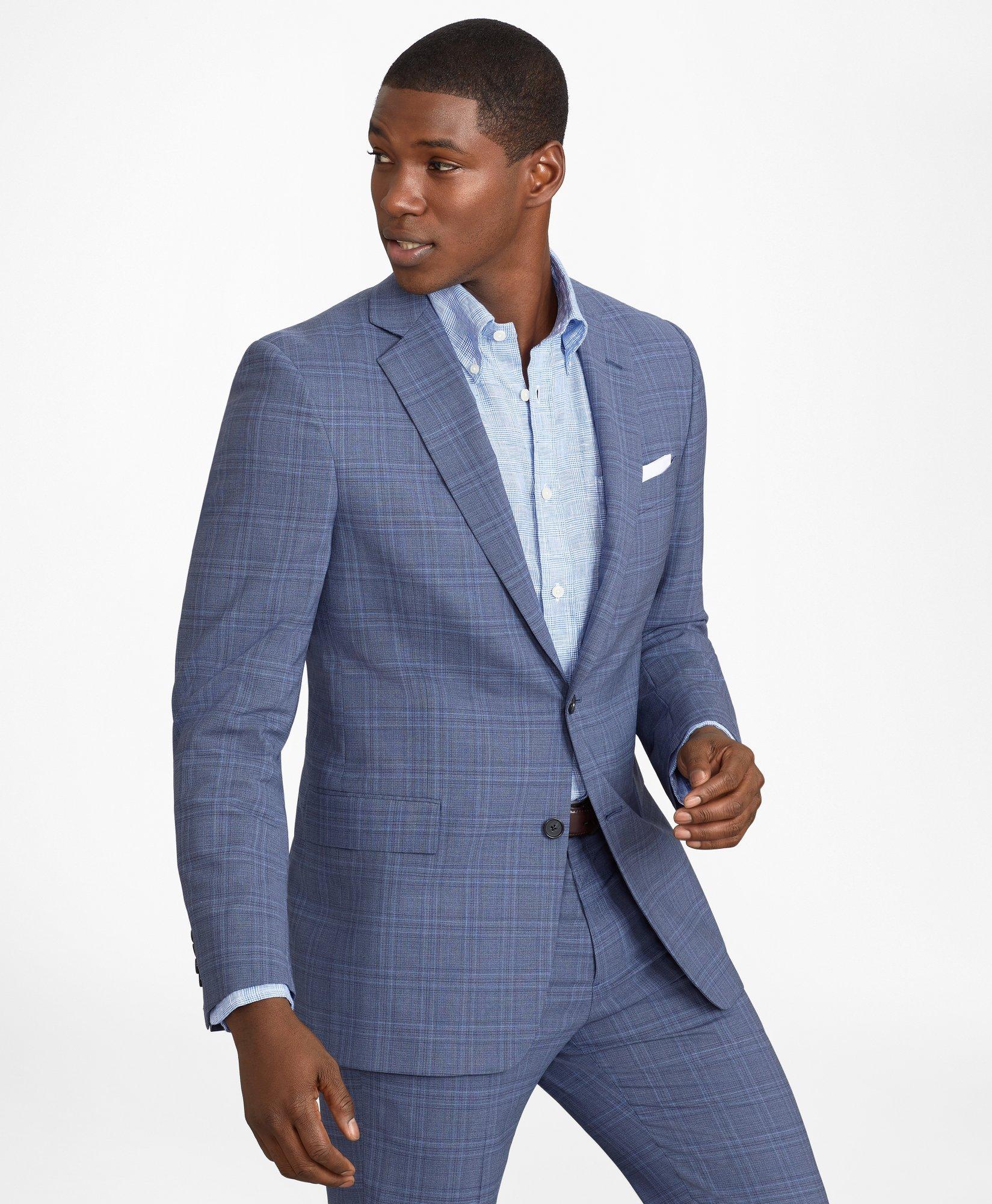 Regent Fit Brooks Brothers Cool Subtle Plaid Suit