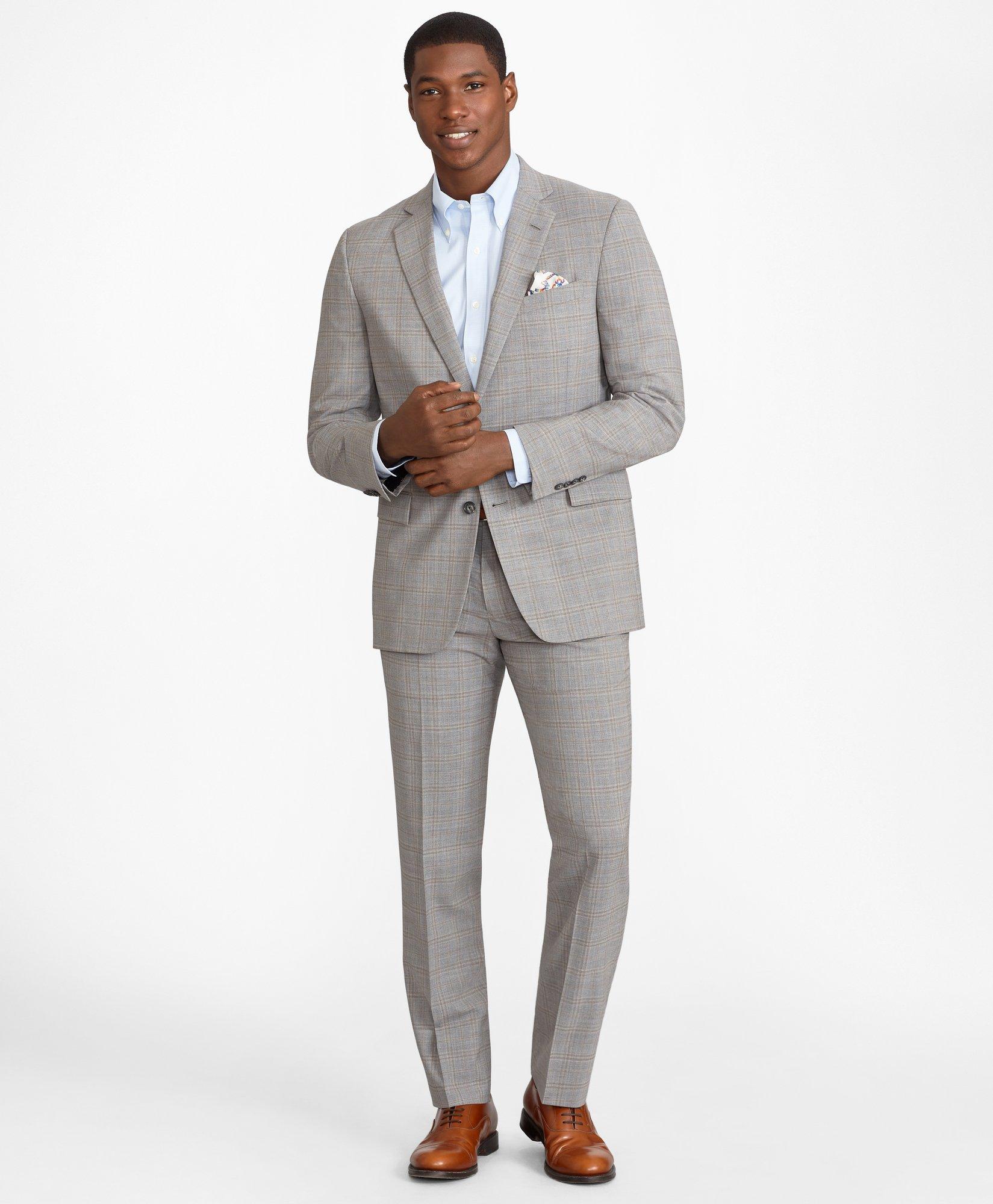 Regent Fit Brooks Brothers Cool Subtle Plaid Suit