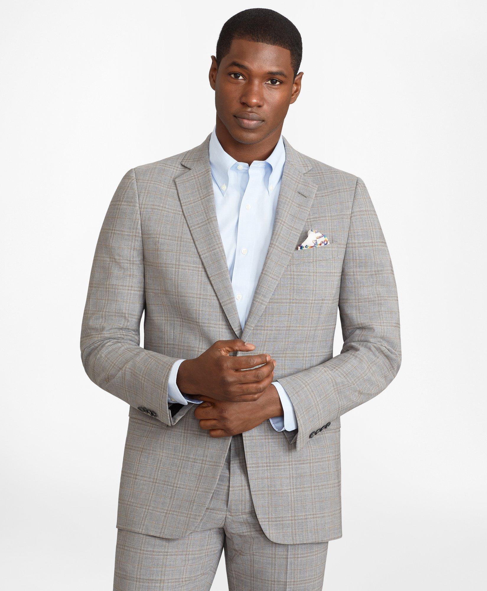 Regent Fit Brooks Brothers Cool Subtle Plaid Suit