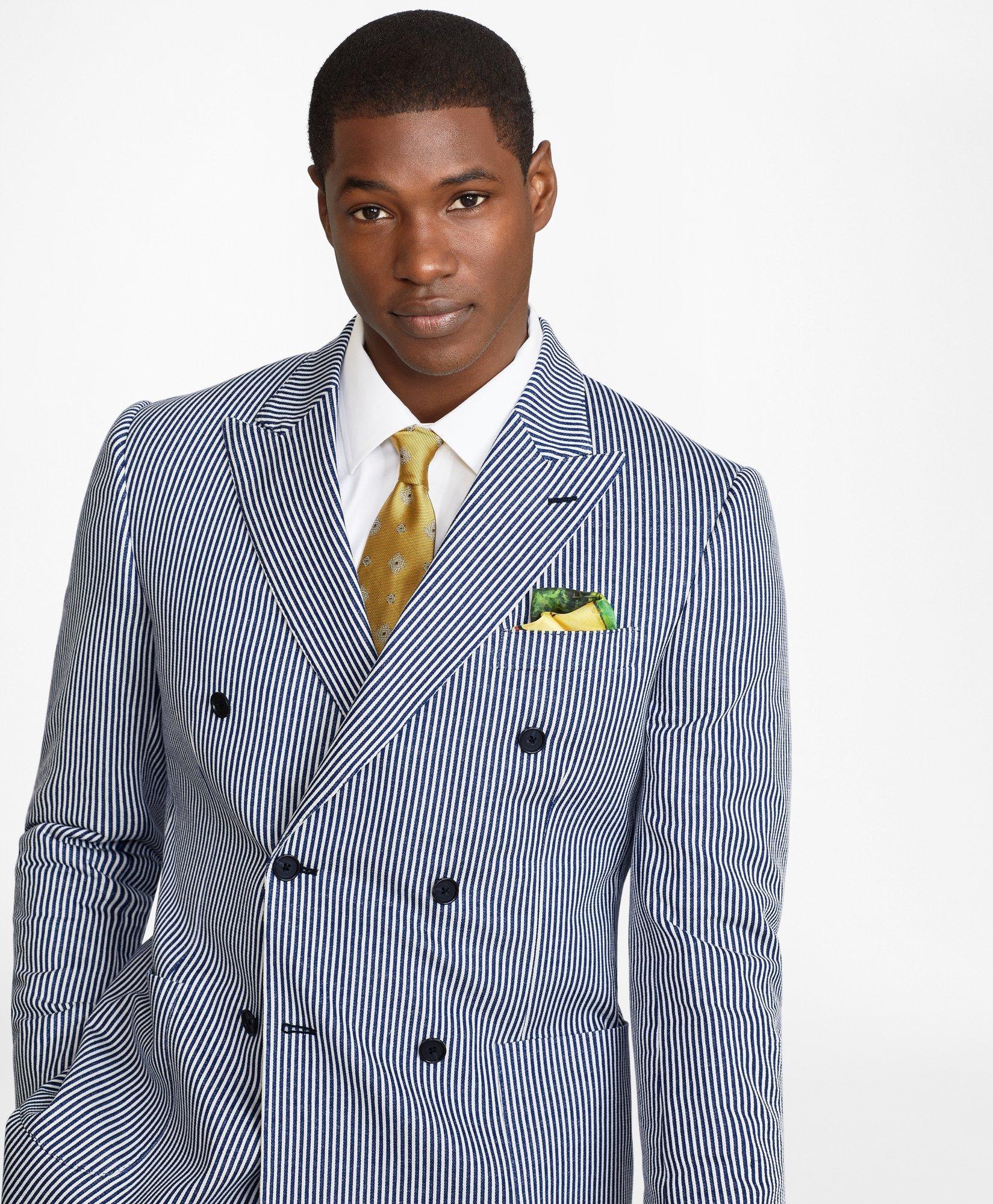 Regent Fit Double-Breasted Stripe 1818 Suit