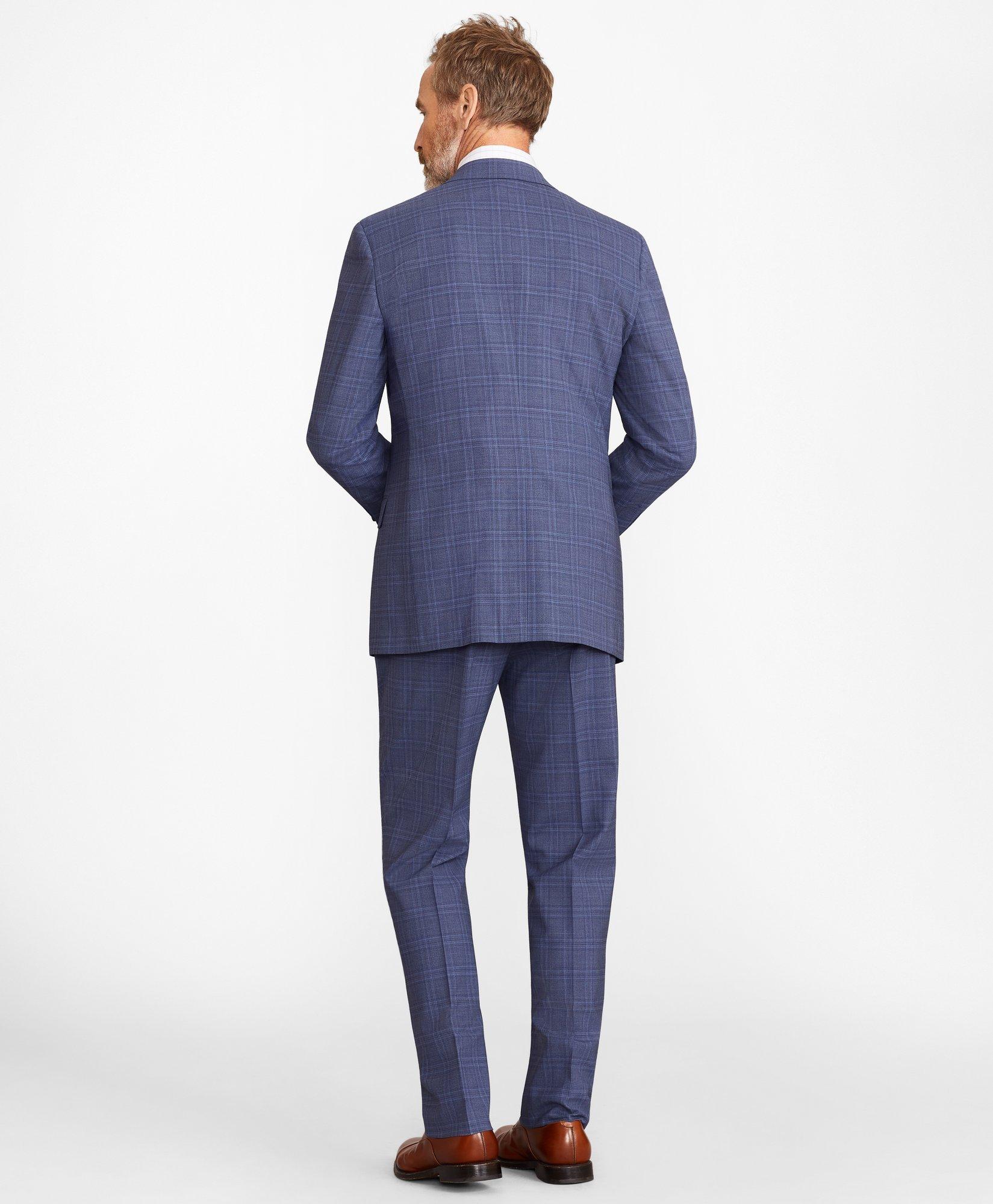 Madison Fit Brooks Brothers Cool Subtle Plaid Suit