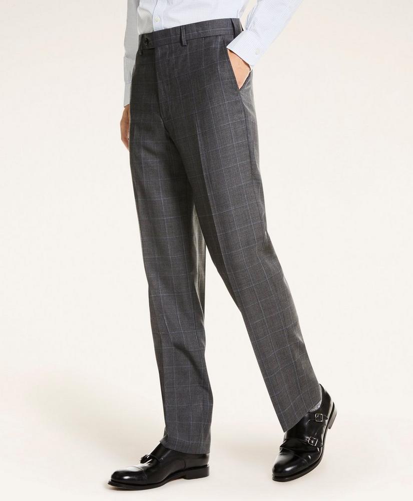Madison Fit Plaid Wool Twill 1818 Suit, image 3