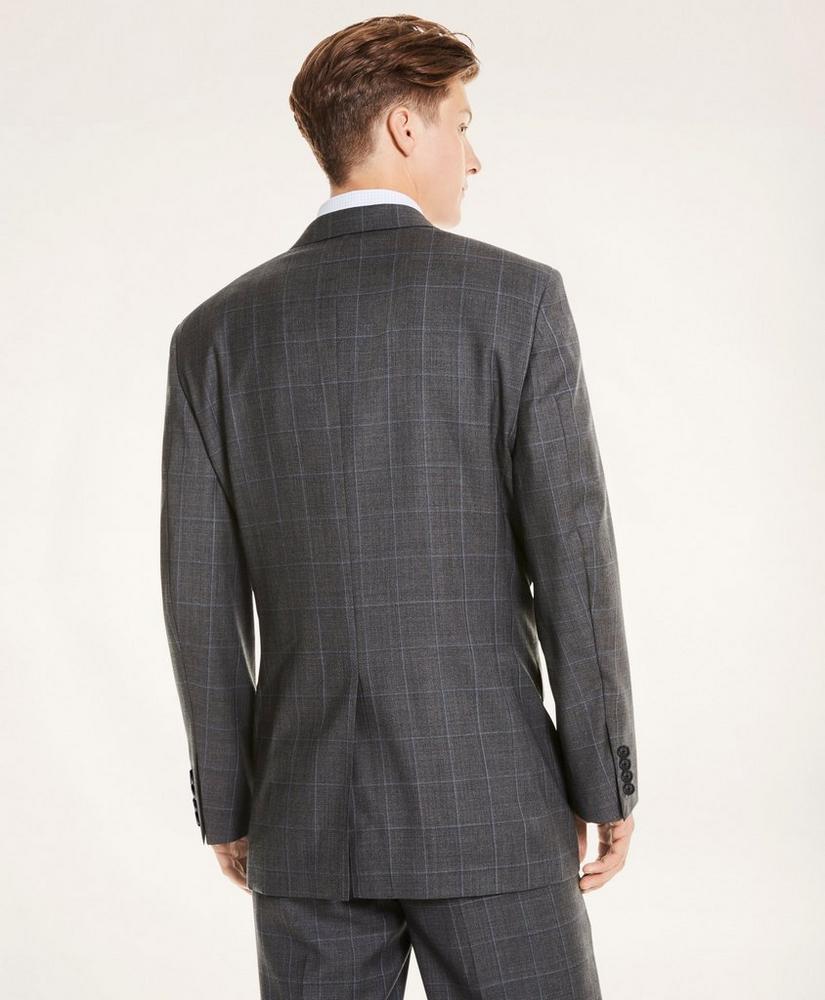 Madison Fit Plaid Wool Twill 1818 Suit, image 5