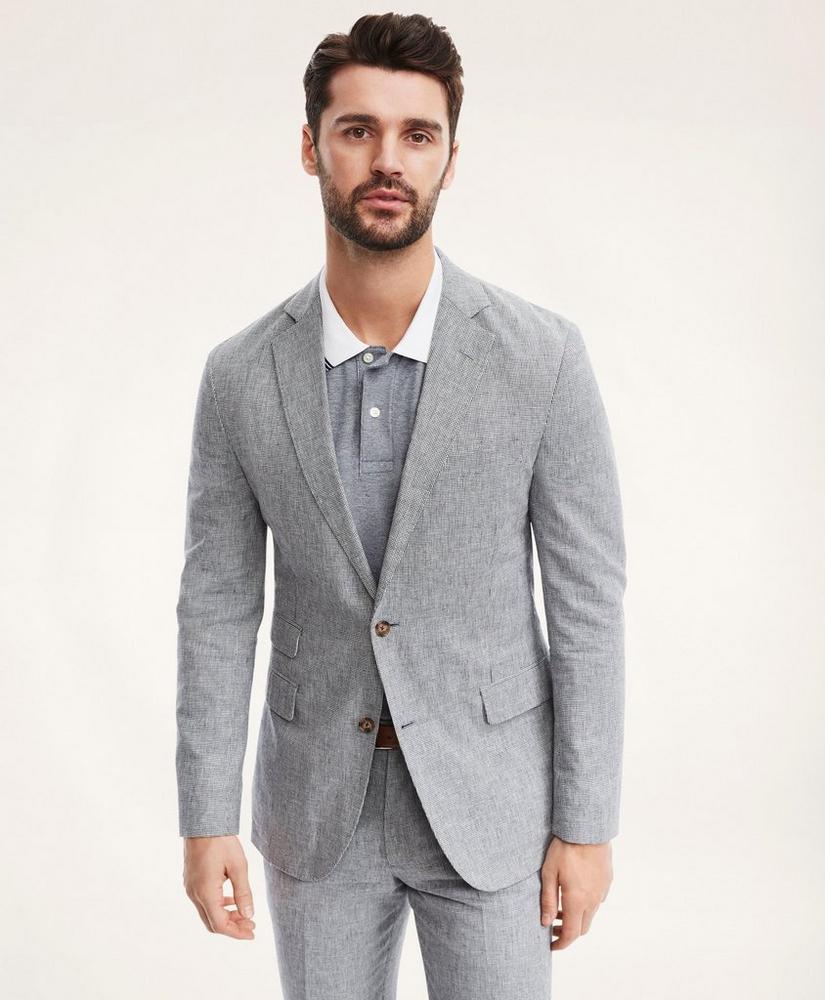 Regent Fit Mini-Houndstooth Suit Jacket, image 1