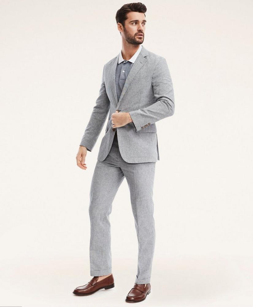 Regent Fit Mini-Houndstooth Suit Jacket, image 2