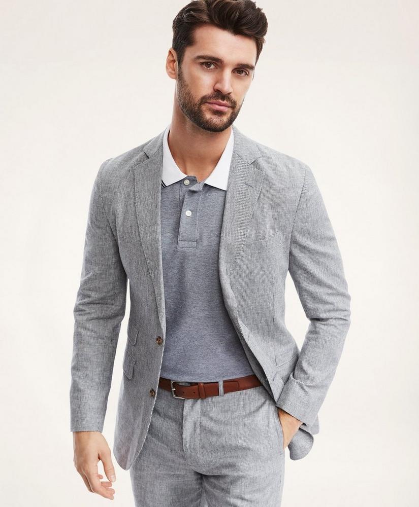 Regent Fit Mini-Houndstooth Suit Jacket, image 3