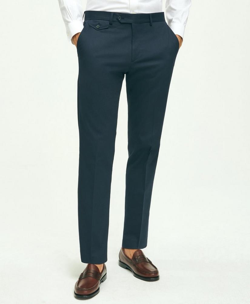 Regent Fit Stretch Cotton Suit Trousers, image 1