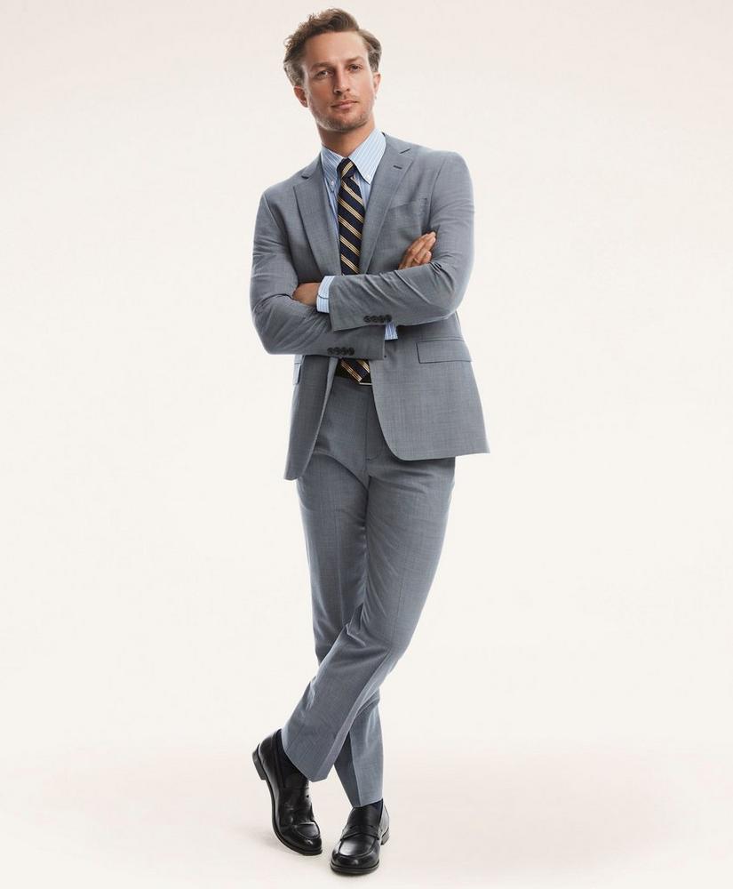 Regent Fit BrooksCool® Mini-Houndstooth Suit Jacket, image 1
