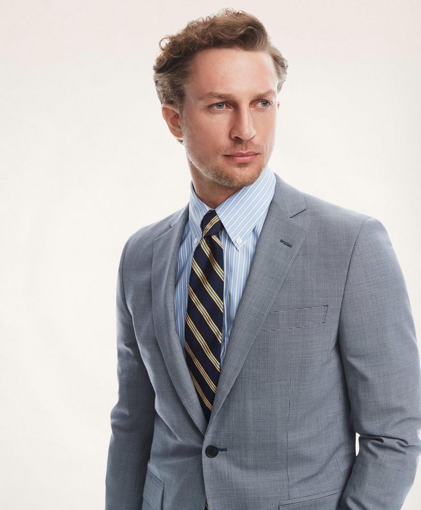 Regent Fit BrooksCool® Mini-Houndstooth Suit Jacket, image 2