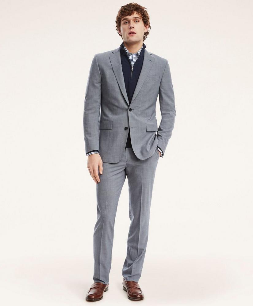 Regent Fit BrooksCool® Mini-Houndstooth Suit Jacket, image 4