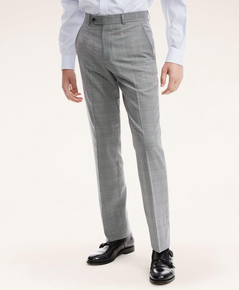 Regent Fit BrooksCool® Check Suit Trousers, image 1