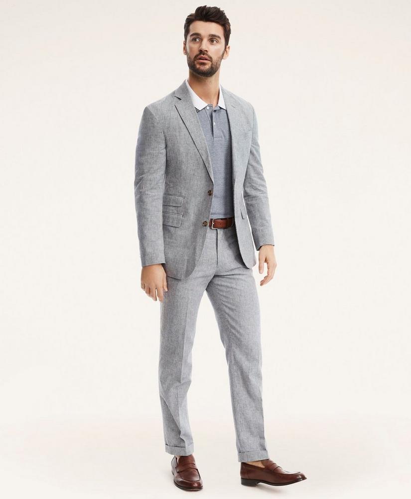 Regent Fit Mini-Houndstooth Suit Trousers, image 3