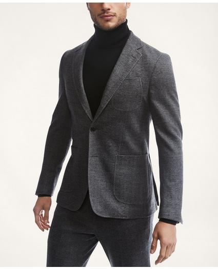 Knit Herringbone Suit Jacket, image 2
