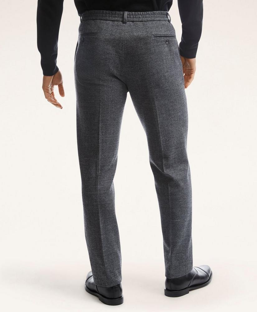 Knit Herringbone Suit Trousers, image 3