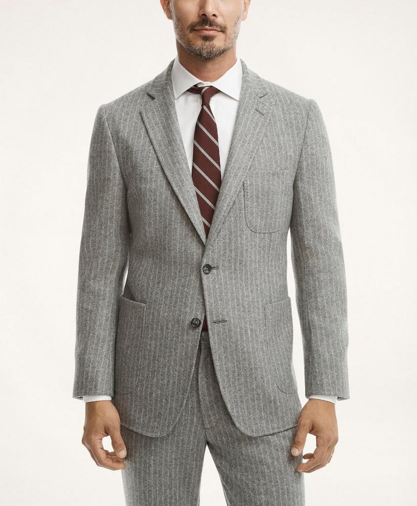 Knit Pinstripe Suit Jacket, image 1
