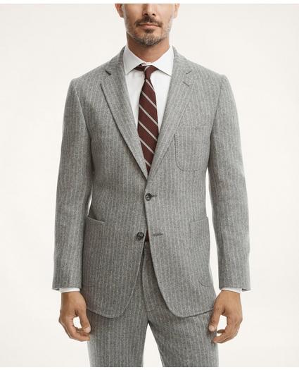 Knit Pinstripe Suit Jacket, image 1