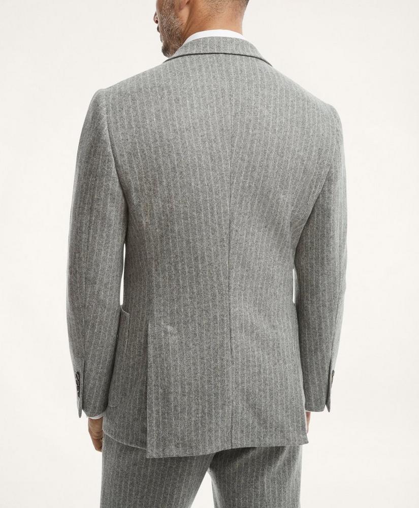 Knit Pinstripe Suit Jacket, image 4