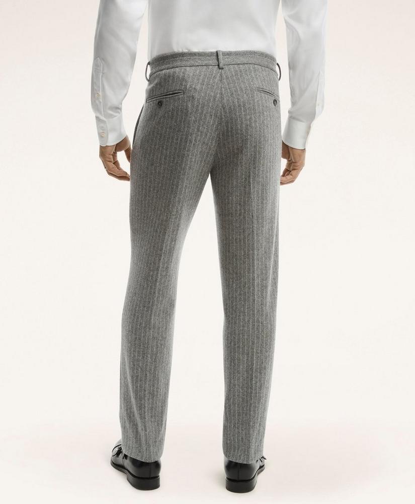 Knit Pinstripe Suit Trousers, image 3