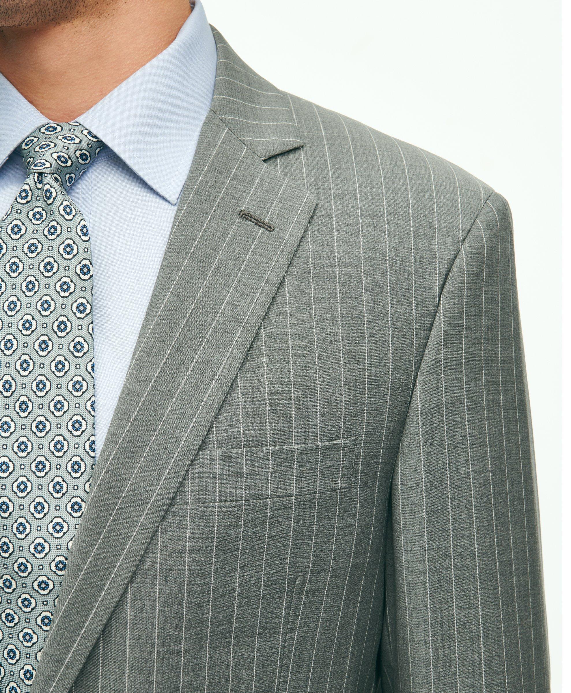 Regent Fit Wool Pinstripe 1818 Suit