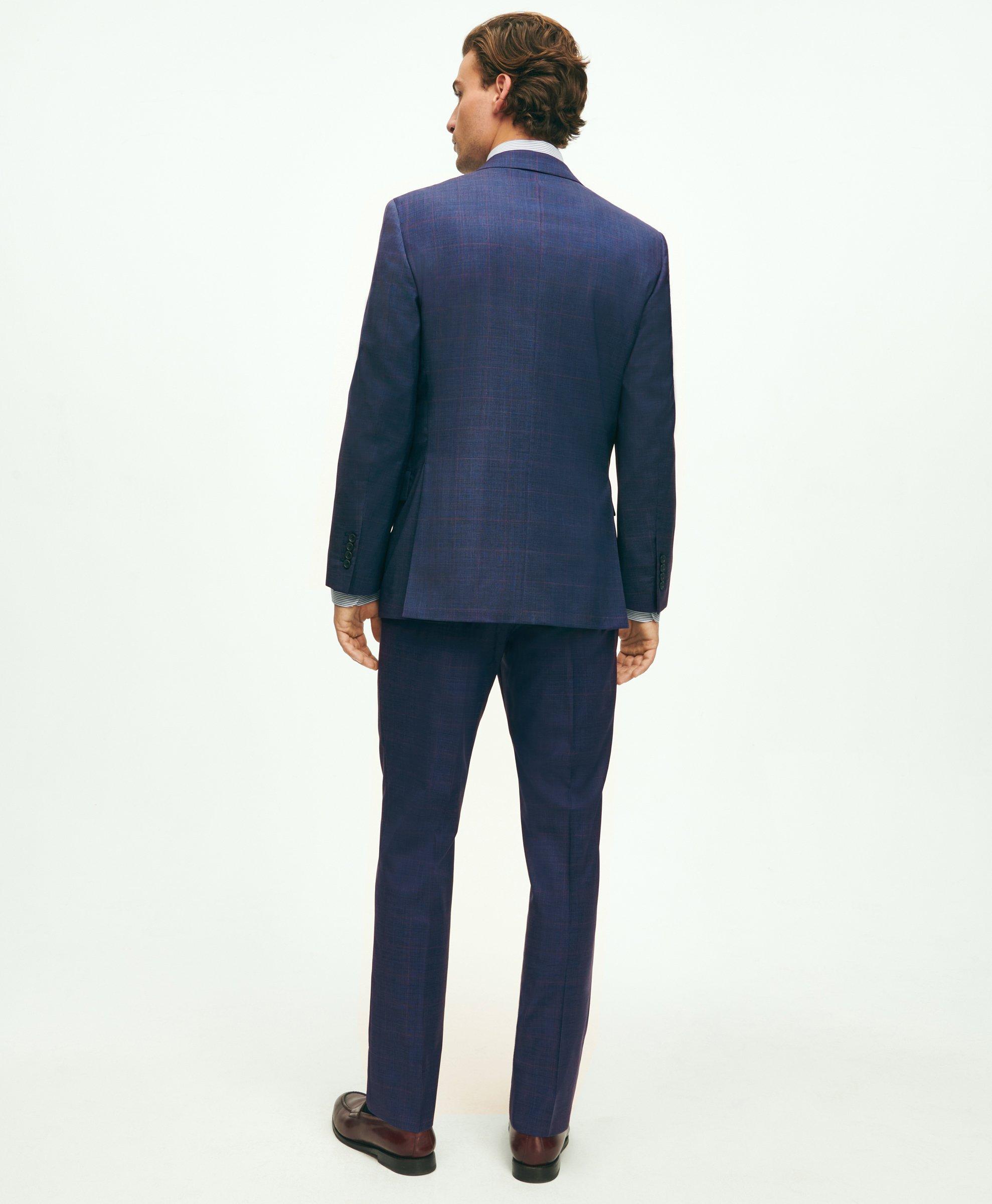 Regent Fit Wool Overcheck 1818 Suit