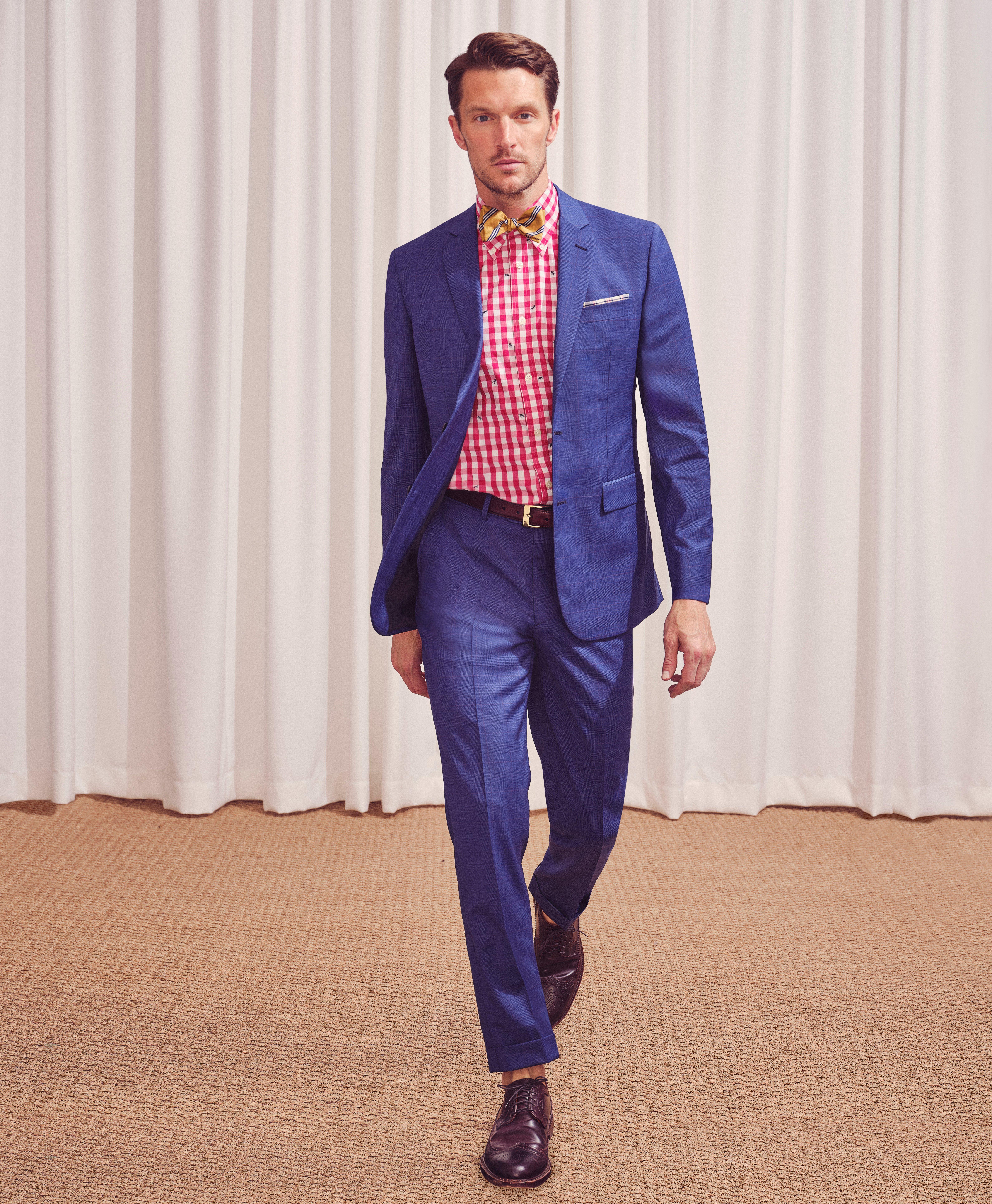 Milano Fit Wool Overcheck 1818 Suit, image 2