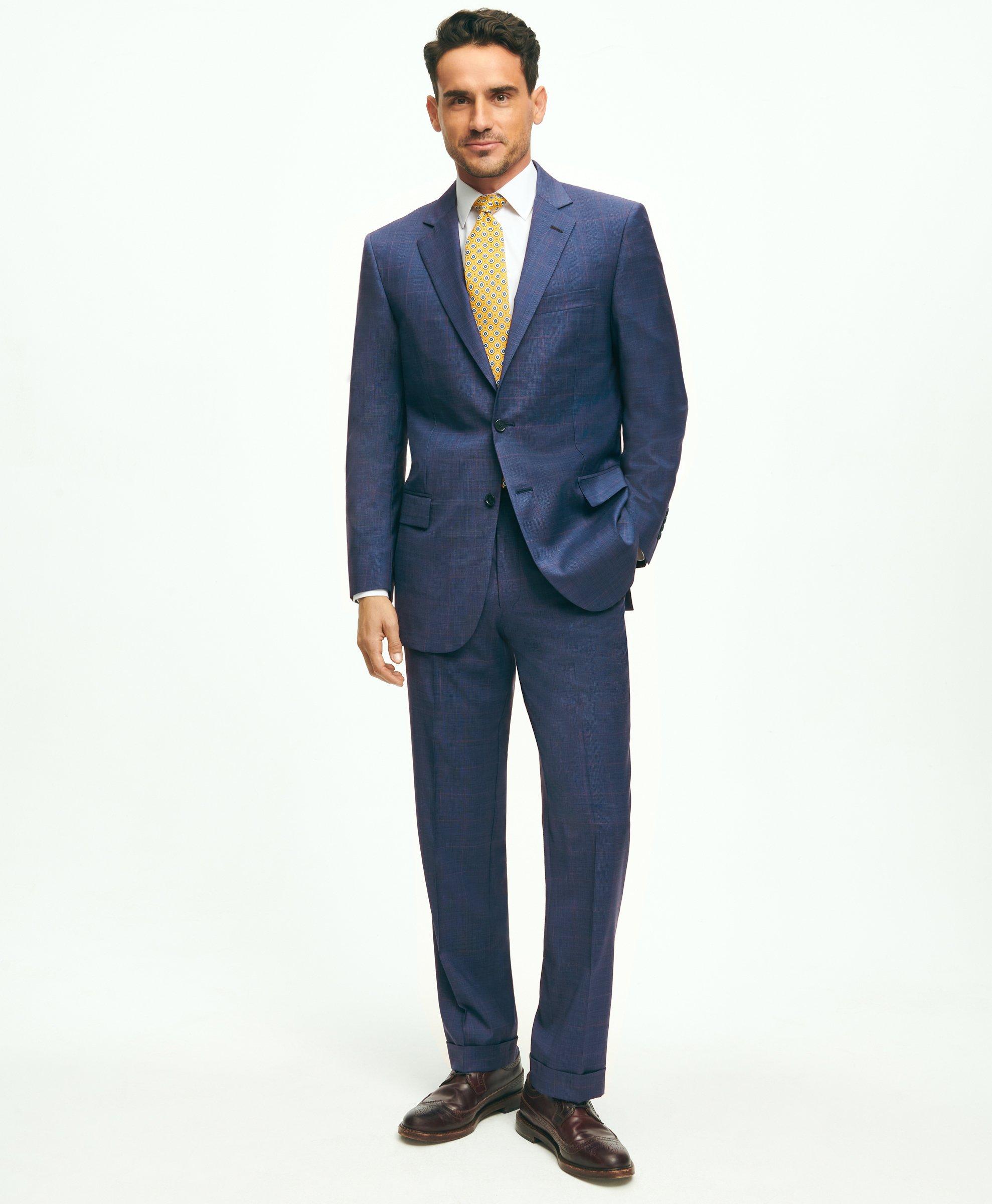 Madison Fit Wool Overcheck 1818 Suit