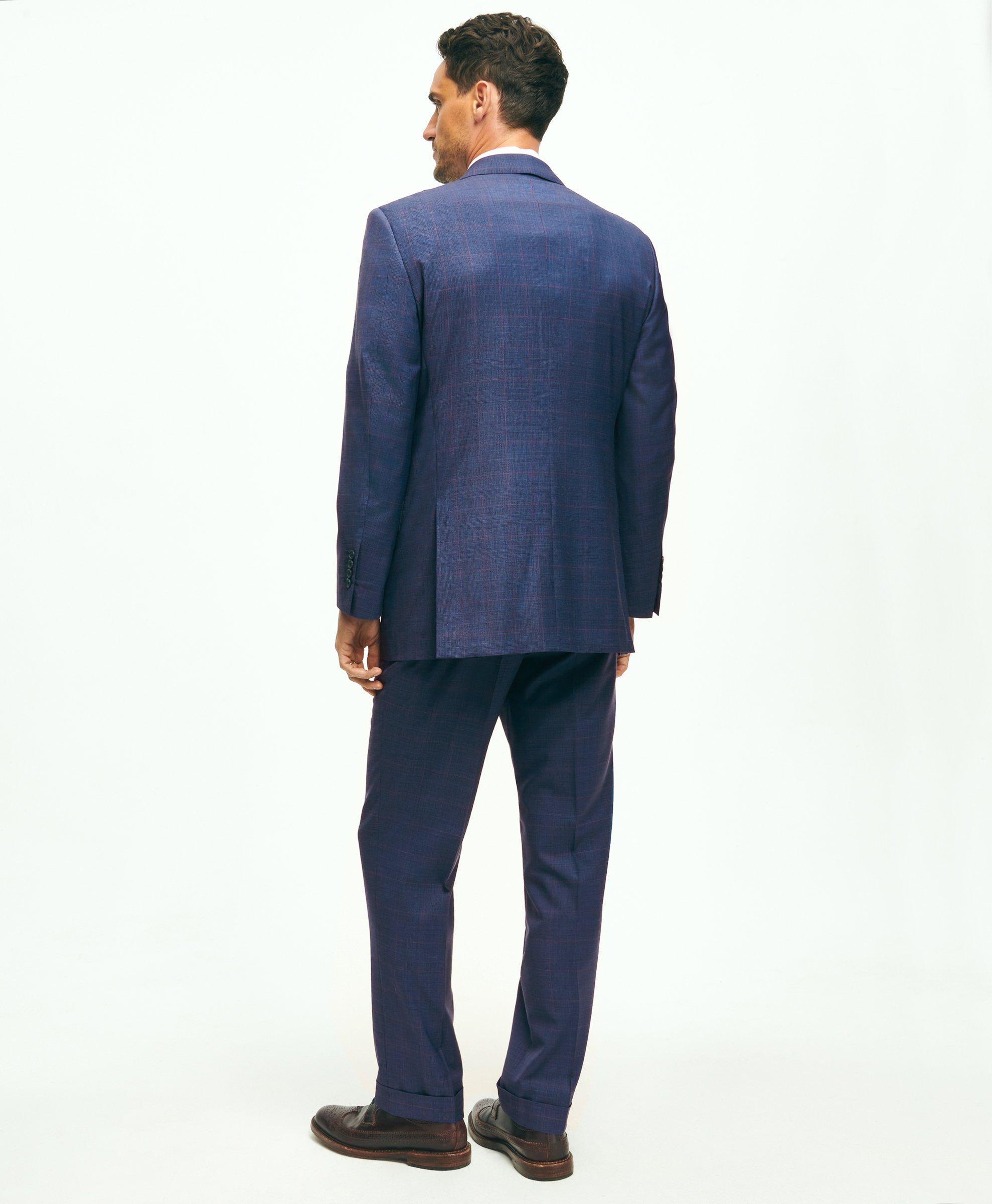 Madison Fit Wool Overcheck 1818 Suit