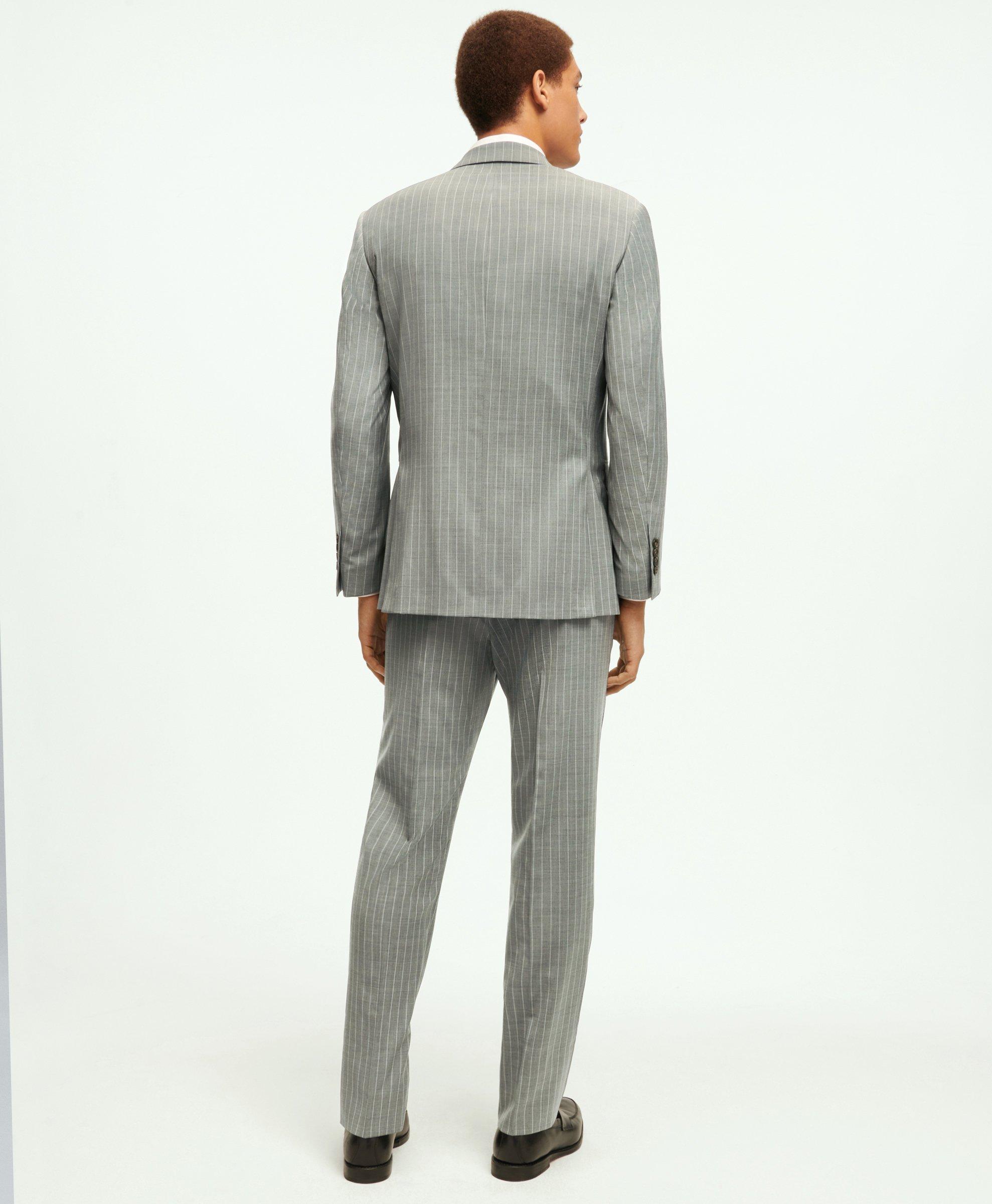 Milano Fit Wool Pinstripe 1818 Suit
