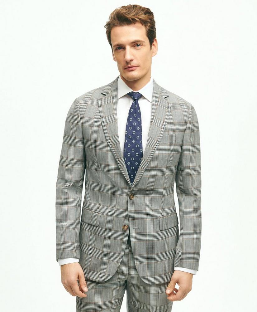 Regent Fit Wool Check Suit Jacket