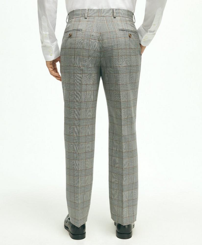 Regent Fit Wool Check Suit Pants, image 4