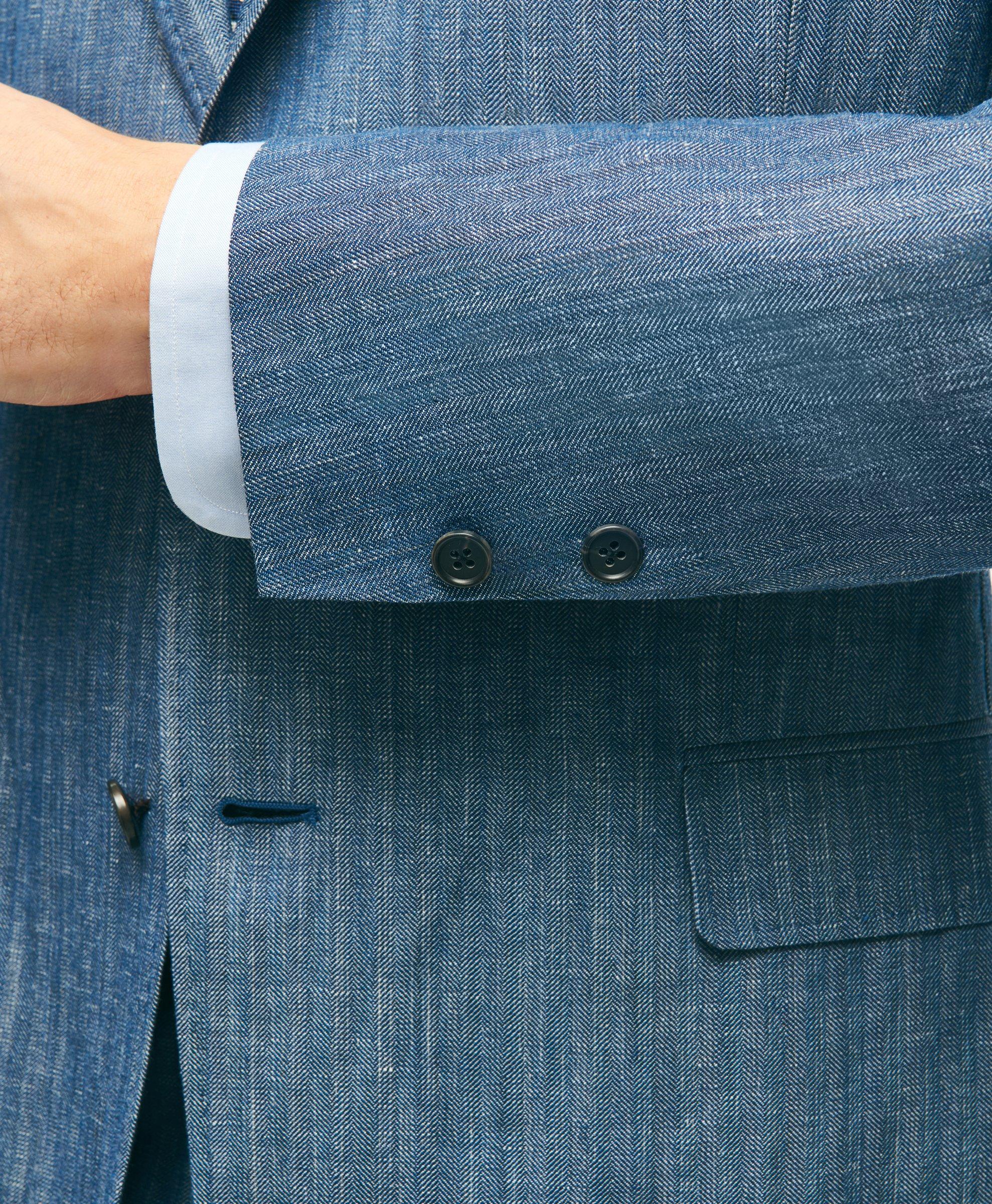 Wool Interlock amp; Denim Corset Blazer