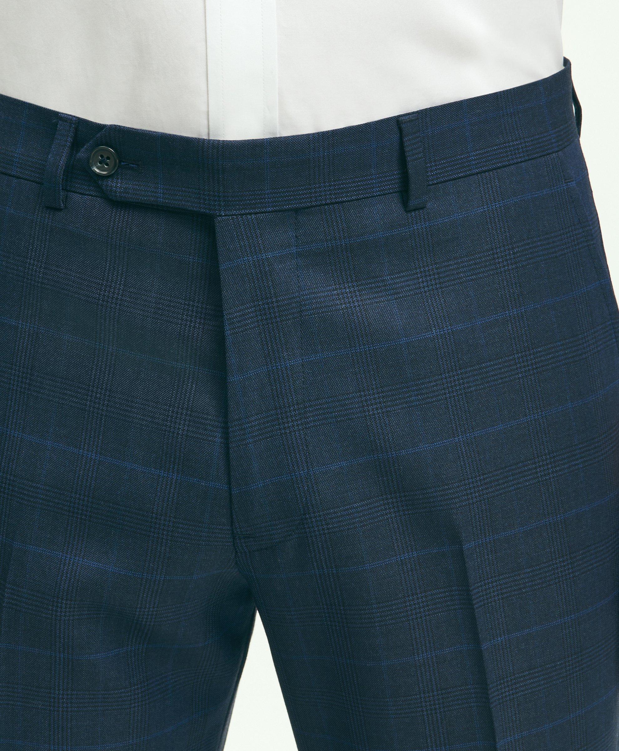 Brooks Brothers Explorer Collection Classic Fit Wool Windowpane Suit Pants, image 3