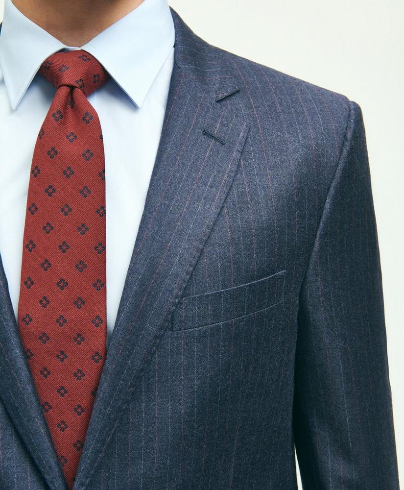 Classic Fit Stretch Wool Flannel Pinstripe 1818 Suit, image 2