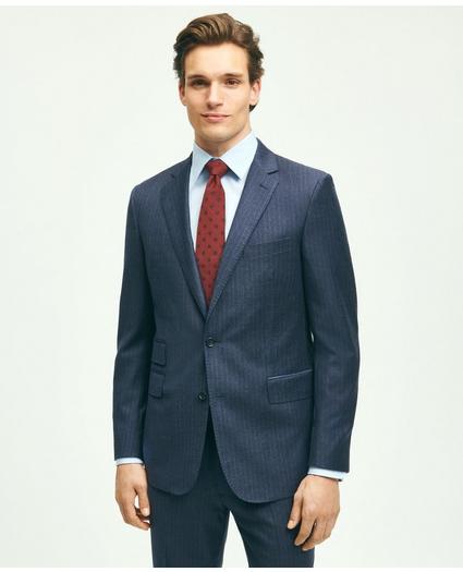 Classic Fit Stretch Wool Flannel Pinstripe 1818 Suit, image 4