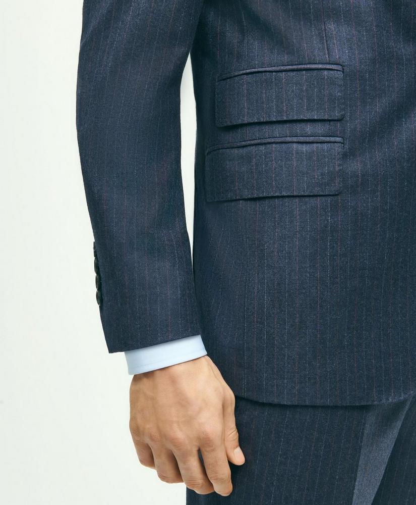 Classic Fit Stretch Wool Flannel Pinstripe 1818 Suit, image 7