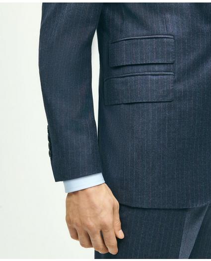 Classic Fit Stretch Wool Flannel Pinstripe 1818 Suit, image 7