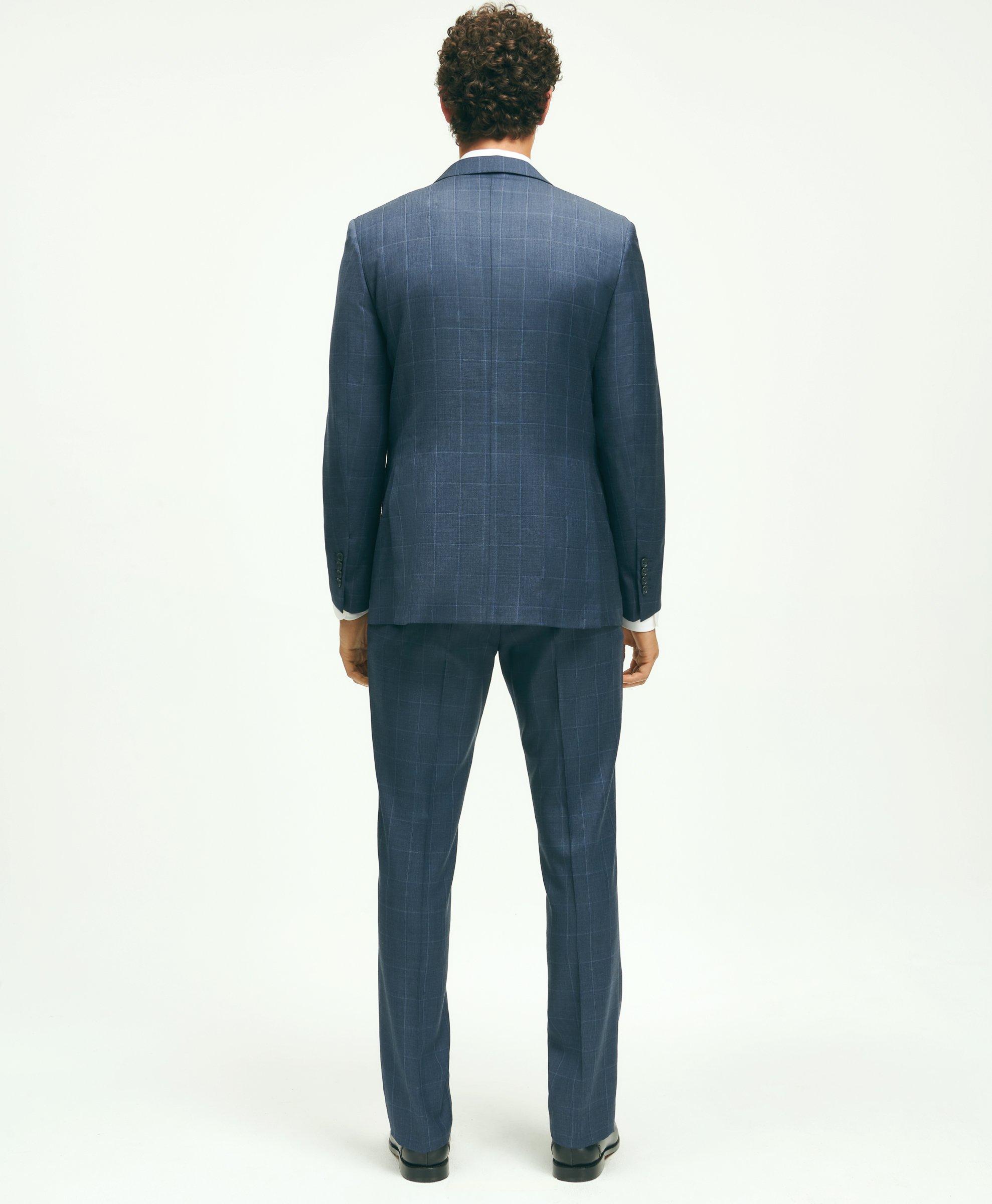 Classic Fit Wool Windowpane 1818 Suit