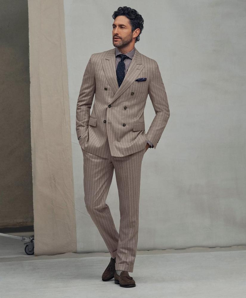 Classic Fit Stretch Wool Pinstripe 1818 Suit, image 2
