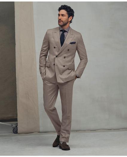 Classic Fit Stretch Wool Pinstripe 1818 Suit, image 2