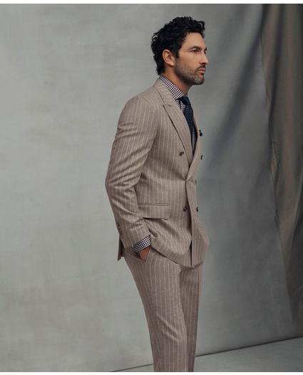 Classic Fit Stretch Wool Pinstripe 1818 Suit, image 4