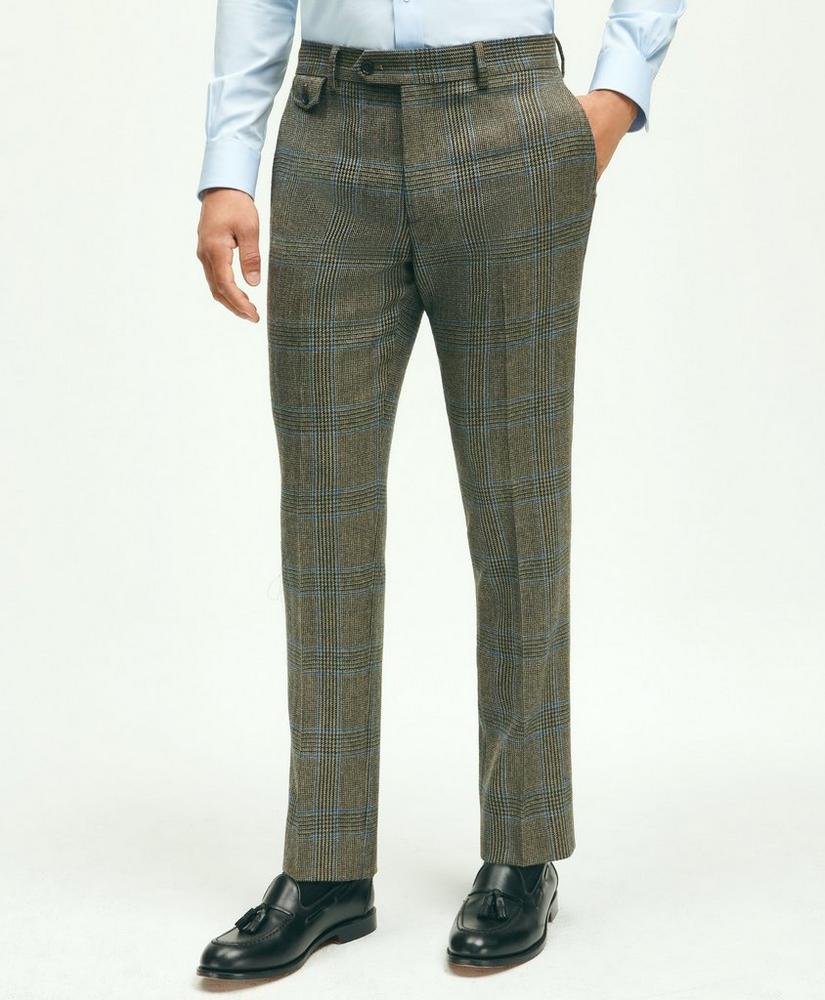 Slim Fit Wool Twill Prince Of Wales Suit Pants, image 1