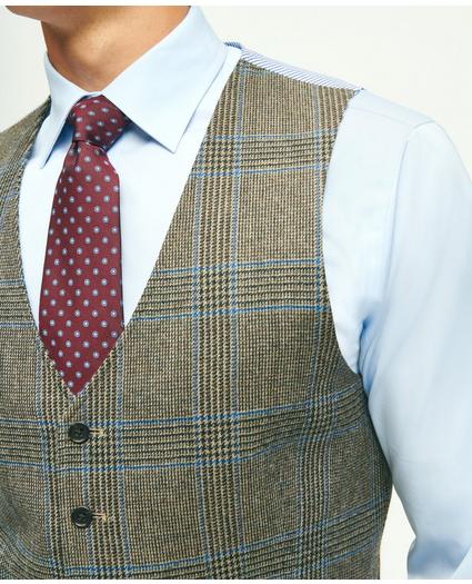 Wool Twill Prince Of Wales Checked Suit Vest, image 6