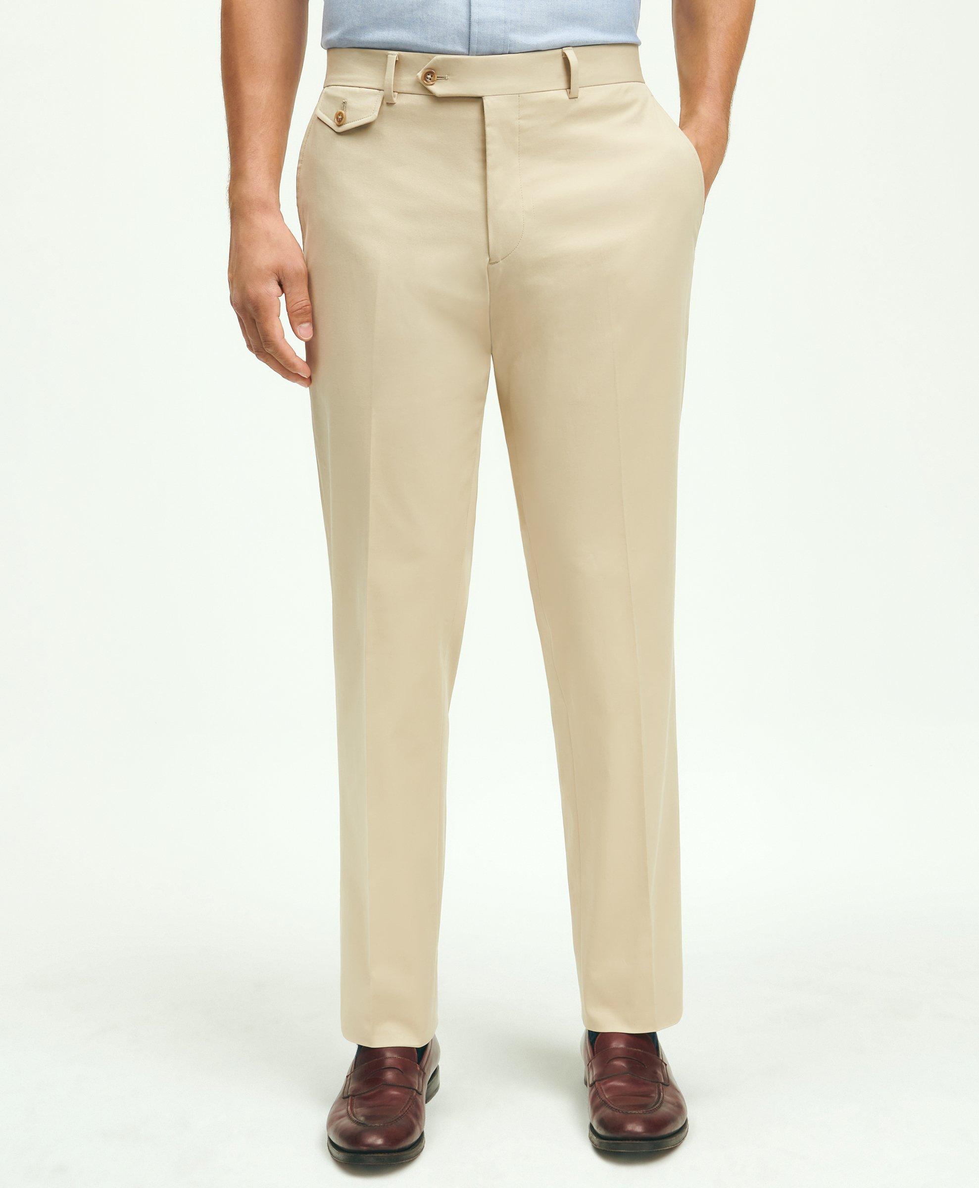 Classic Fit Stretch Cotton Suit Pants