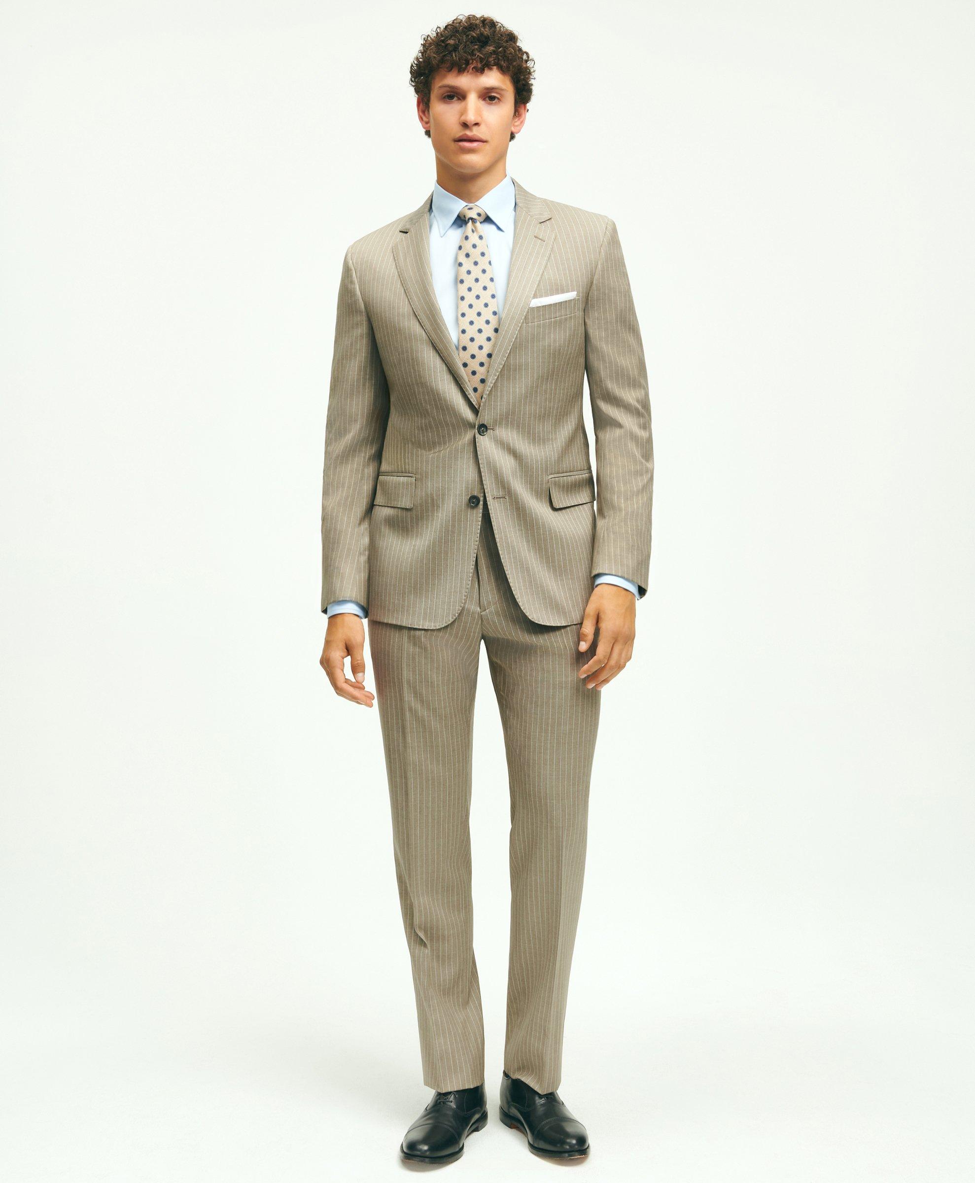 Classic Fit Wool Pinstripe 1818 Suit
