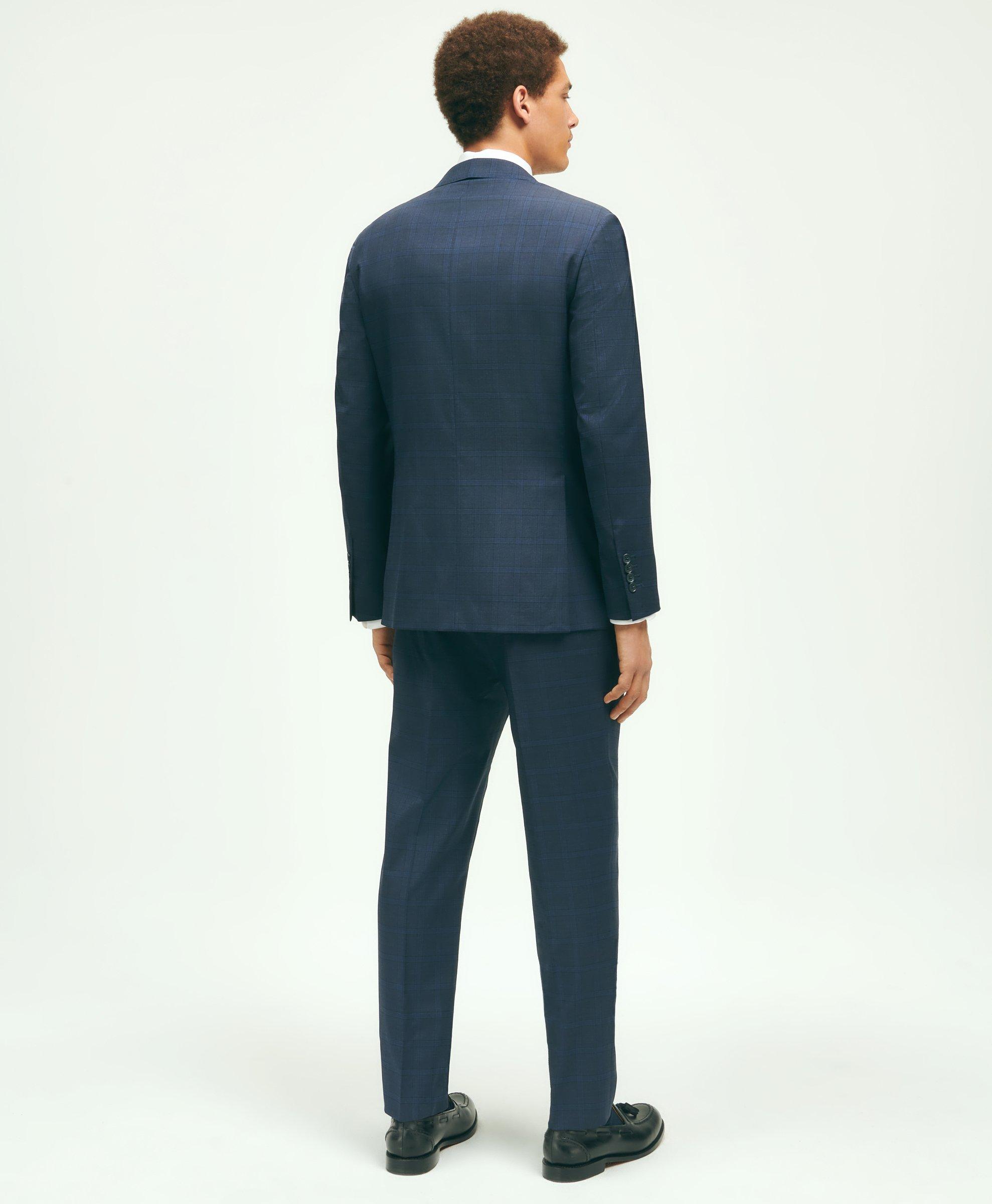 Slim Fit Wool Checked 1818 Suit